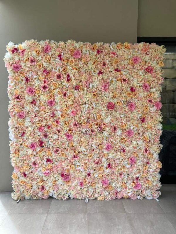 Pink Flower Wall