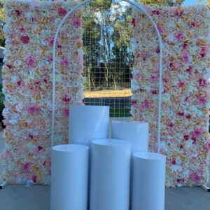 White Flower wall Plinths